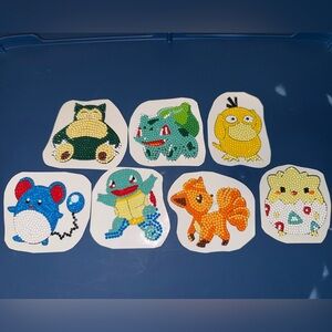 Pick 2 - Pokémon Sticker Variety 5D - Squirtle, Jigglypuff, Snorlax, Pikachu
